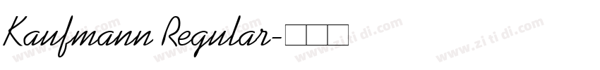 Kaufmann Regular字体转换